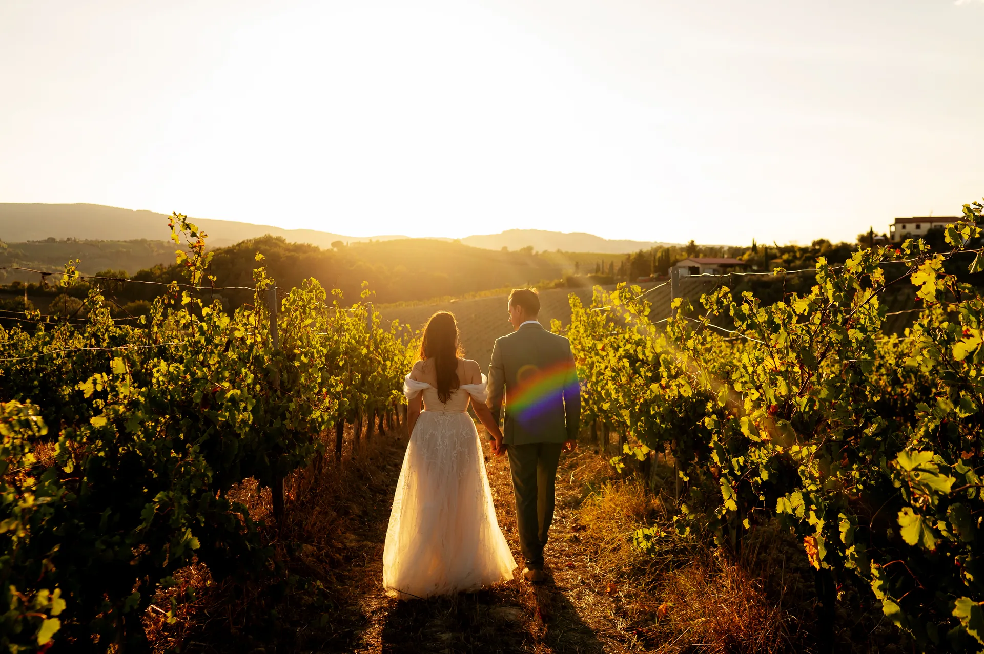 Roxana & Ionuț — nunta toscana italia roxana ionut miri vie apus cuplu — fotograf nuntă